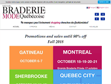 Tablet Screenshot of braderiedemodequebecoise.com